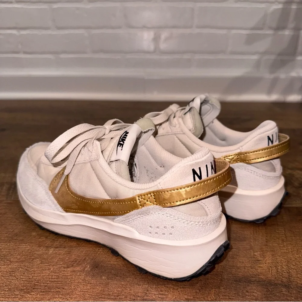 Nike Waffle Debut Women’s Metallic Gold Nike Silhouette Sneakers